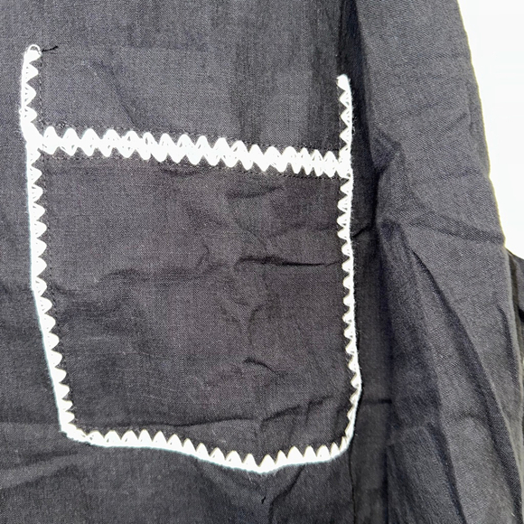 Women's KATE KASIN Blouse Black/White Size 2XL NEW NWT Button Down Plus Size - Picture 14 of 16